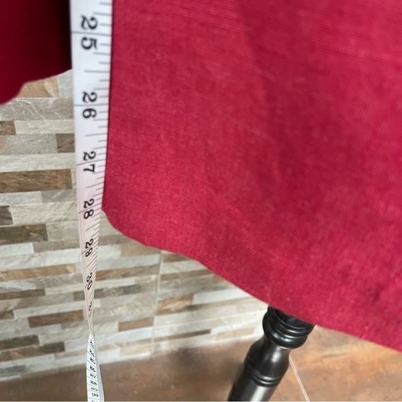 Vintage Y2K Giorgio Sant'Angelo Collectable Gold Red Linen blazer Red Size 6 - Picture 8 of 14